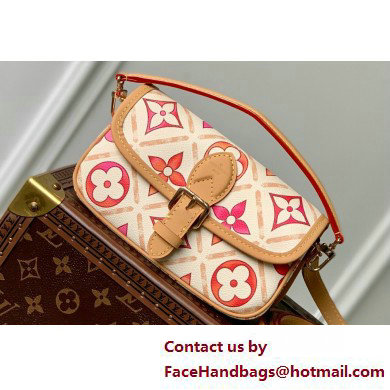 Louis Vuitton Monogram Tiles canvas Nano Diane Bag M83621 Coral 2025 - Click Image to Close