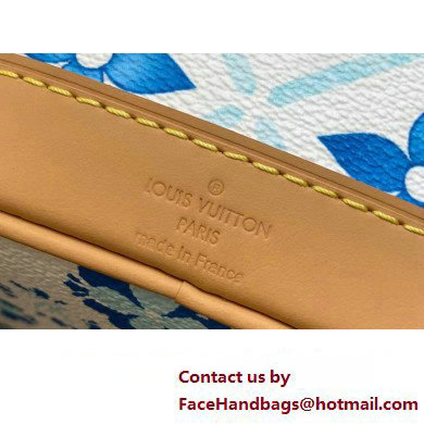 Louis Vuitton Monogram Tiles canvas Nano Noe Bag M83620 LV By The Pool Lagoon Blue 2025