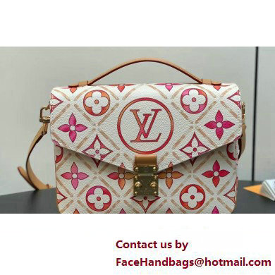 Louis Vuitton Monogram Tiles canvas Pochette Metis Bag M11461 Coral 2025