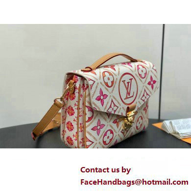 Louis Vuitton Monogram Tiles canvas Pochette Metis Bag M11461 Coral 2025