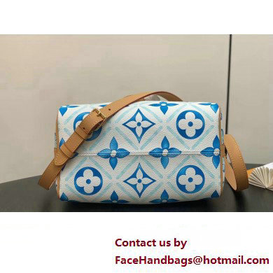 Louis Vuitton Monogram Tiles canvas Speedy Bandouliere 25 Bag M11264 LV By The Pool Lagoon Blue 2025