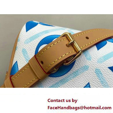 Louis Vuitton Monogram Tiles canvas Speedy Bandouliere 25 Bag M11264 LV By The Pool Lagoon Blue 2025