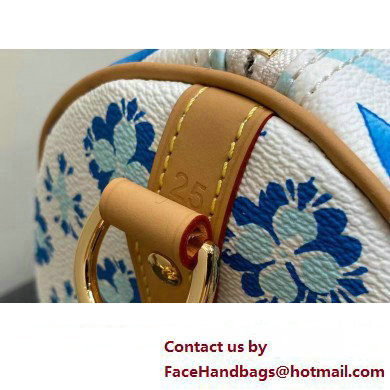 Louis Vuitton Monogram Tiles canvas Speedy Bandouliere 25 Bag M11264 LV By The Pool Lagoon Blue 2025