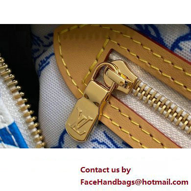 Louis Vuitton Monogram Tiles canvas Speedy Bandouliere 25 Bag M11264 LV By The Pool Lagoon Blue 2025