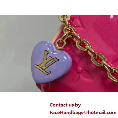 Louis Vuitton Monogram Vernis leather Nano Speedy Bag New LV Remix M83273 Neon Pink 2025