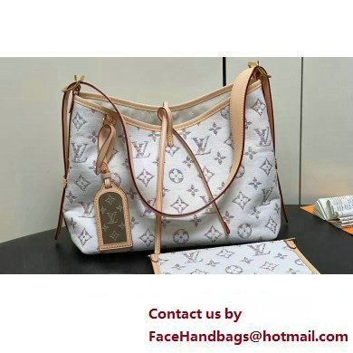 Louis Vuitton Monogram jacquard fabric CarryAll PM Bag M24707 Multicolor Beige 2025 - Click Image to Close