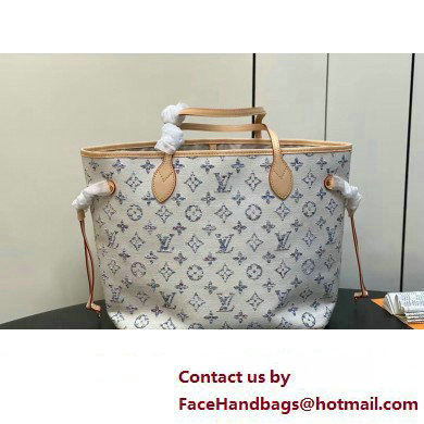 Louis Vuitton Monogram jacquard fabric Neverfull MM Bag M24905 Multicolor Beige 2025