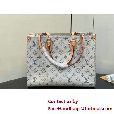 Louis Vuitton Monogram jacquard fabric OnTheGo MM Bag M24708 Multicolor Beige 2025