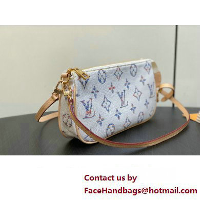 Louis Vuitton Monogram jacquard fabric Pochette Accessoires Mila Bag Multicolor Beige 2025