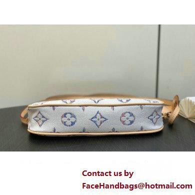 Louis Vuitton Monogram jacquard fabric Pochette Accessoires Mila Bag Multicolor Beige 2025