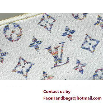 Louis Vuitton Monogram jacquard fabric Pochette Accessoires Mila Bag Multicolor Beige 2025