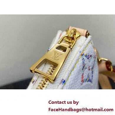 Louis Vuitton Monogram jacquard fabric Pochette Accessoires Mila Bag Multicolor Beige 2025