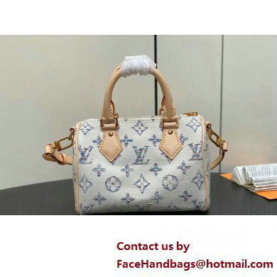 Louis Vuitton Monogram jacquard fabric Speedy Bandouliere 20 Bag M24709 Multicolor Beige 2025