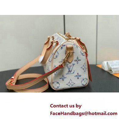 Louis Vuitton Monogram jacquard fabric Speedy Bandouliere 20 Bag M24709 Multicolor Beige 2025