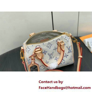 Louis Vuitton Monogram jacquard fabric Speedy Bandouliere 20 Bag M24709 Multicolor Beige 2025