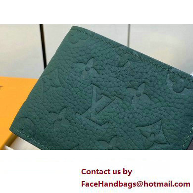 Louis Vuitton Taurillon Monogram leather Multiple Wallet M83055 Forest Green 2025