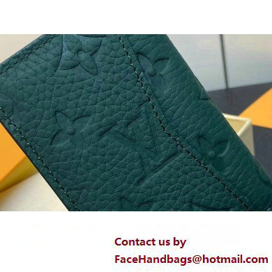 Louis Vuitton Taurillon Monogram leather Pocket Organizer Wallet M83067 Forest Green 2025