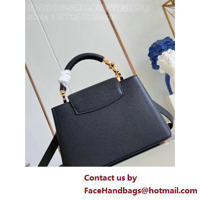 Louis Vuitton Taurillon leather Capucines BB Bag M24698 Black 2025 - Click Image to Close