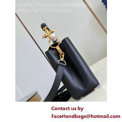 Louis Vuitton Taurillon leather Capucines BB Bag M24698 Black 2025