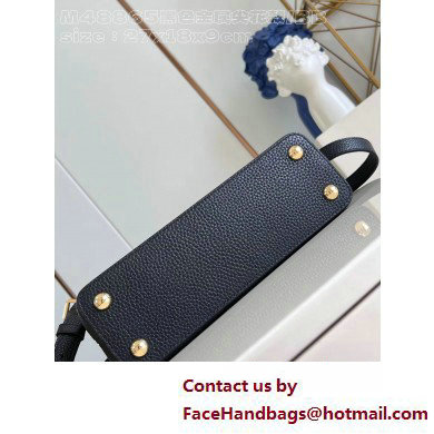 Louis Vuitton Taurillon leather Capucines BB Bag M24698 Black 2025