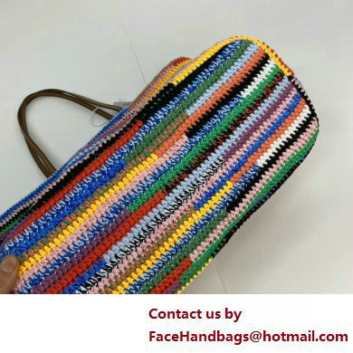 MIU MIU MULTICOLORED Crochet tote bag 5BG228 2025