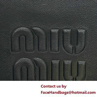 MIU MIU aventure nappa leather bag 5BG291 BLACK 2025