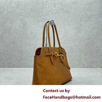 MIU MIU aventure nappa leather bag 5BG291 CARAMEL 2025