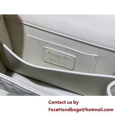 Mini Dior Ange Bag in white Macrocannage Calfskin 2025