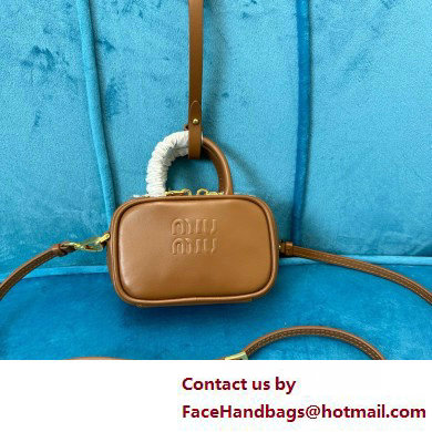 Miu Miu Mini Softy Bag 5NR020 BROWN 2025