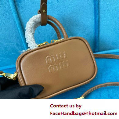 Miu Miu Mini Softy Bag 5NR020 BROWN 2025