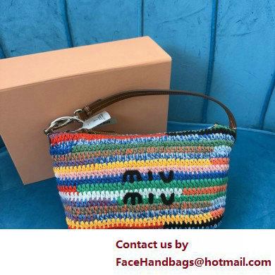 Miu Miu multicolored Crochet pouch 5NE841 2025