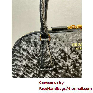 PRADA Large Saffiano leather bag 1BG524 BLACK 2025