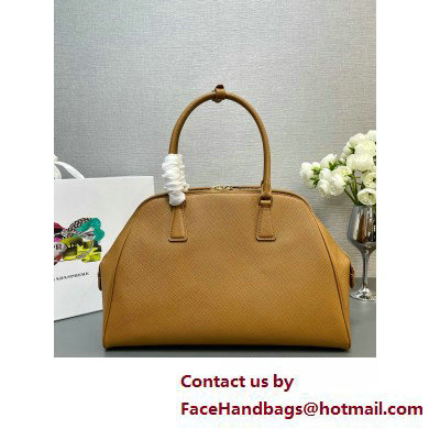 PRADA Large Saffiano leather bag 1BG524 CARAMEL 2025