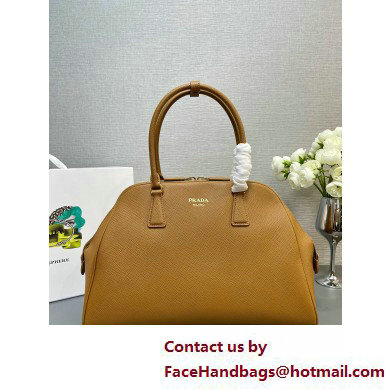 PRADA Large Saffiano leather bag 1BG524 CARAMEL 2025