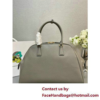 PRADA Large Saffiano leather bag 1BG524 GRAY 2025 - Click Image to Close