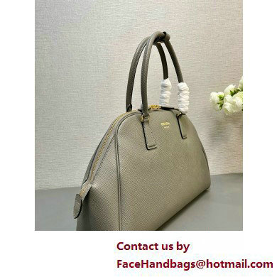 PRADA Large Saffiano leather bag 1BG524 GRAY 2025