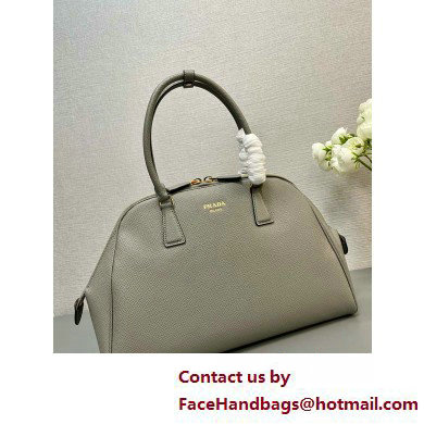 PRADA Large Saffiano leather bag 1BG524 GRAY 2025