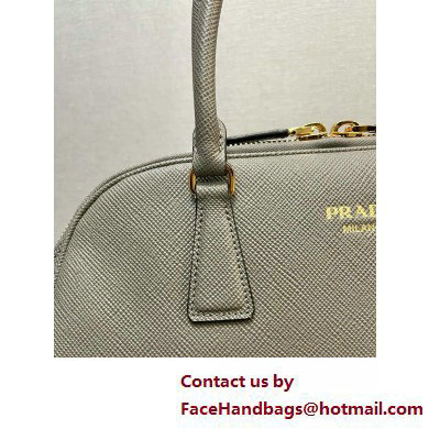 PRADA Large Saffiano leather bag 1BG524 GRAY 2025