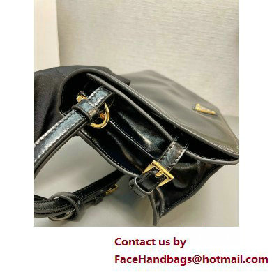 PRADA Leather shoulder bag 1BD082 BLACK 2025