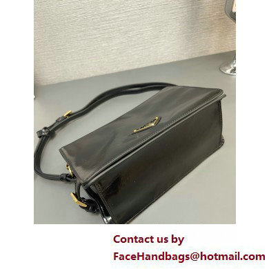 PRADA Leather shoulder bag 1BD082 BLACK 2025