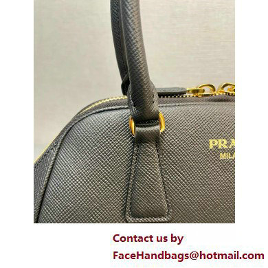 PRADA MEDIUM Saffiano leather bag 1BG537 BLACK 2025