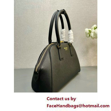 PRADA MEDIUM Saffiano leather bag 1BG537 BLACK 2025