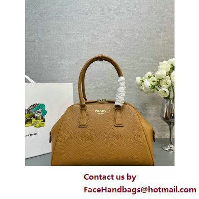 PRADA MEDIUM Saffiano leather bag 1BG537 CARAMEL 2025