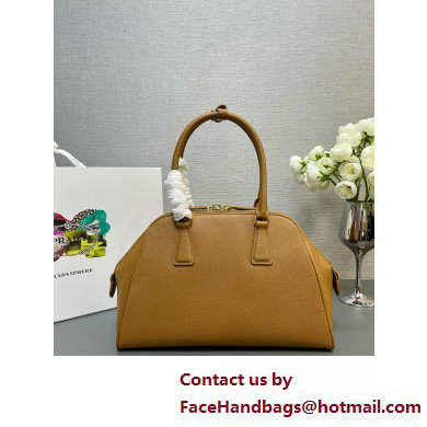 PRADA MEDIUM Saffiano leather bag 1BG537 CARAMEL 2025