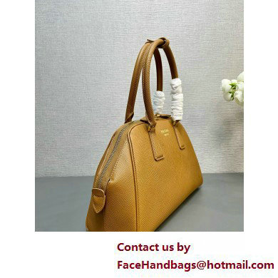 PRADA MEDIUM Saffiano leather bag 1BG537 CARAMEL 2025