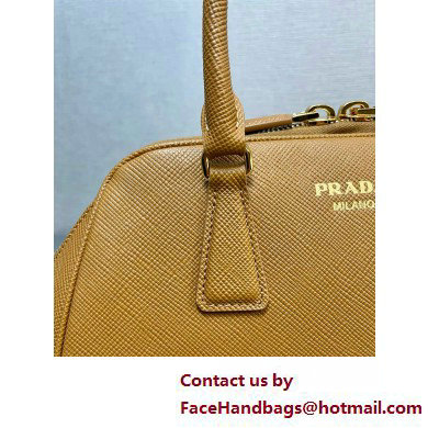 PRADA MEDIUM Saffiano leather bag 1BG537 CARAMEL 2025