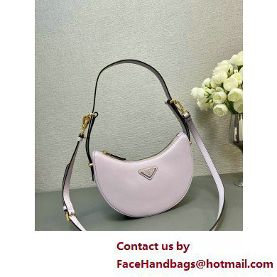 Prada Arque shearling shoulder bag 1BC194 Wisteria 2025