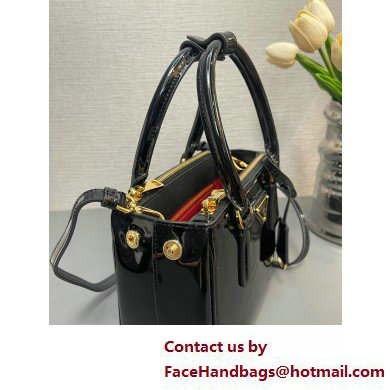 Prada Galleria patent leather mini bag 1BA906 Black 2025