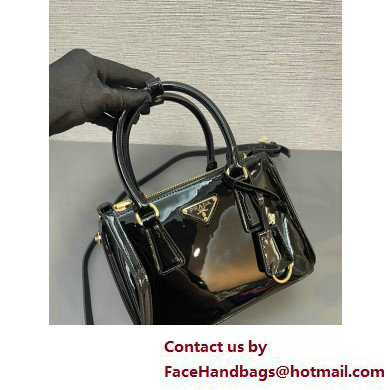 Prada Galleria patent leather mini bag 1BA906 Black 2025