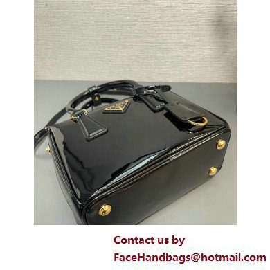 Prada Galleria patent leather mini bag 1BA906 Black 2025